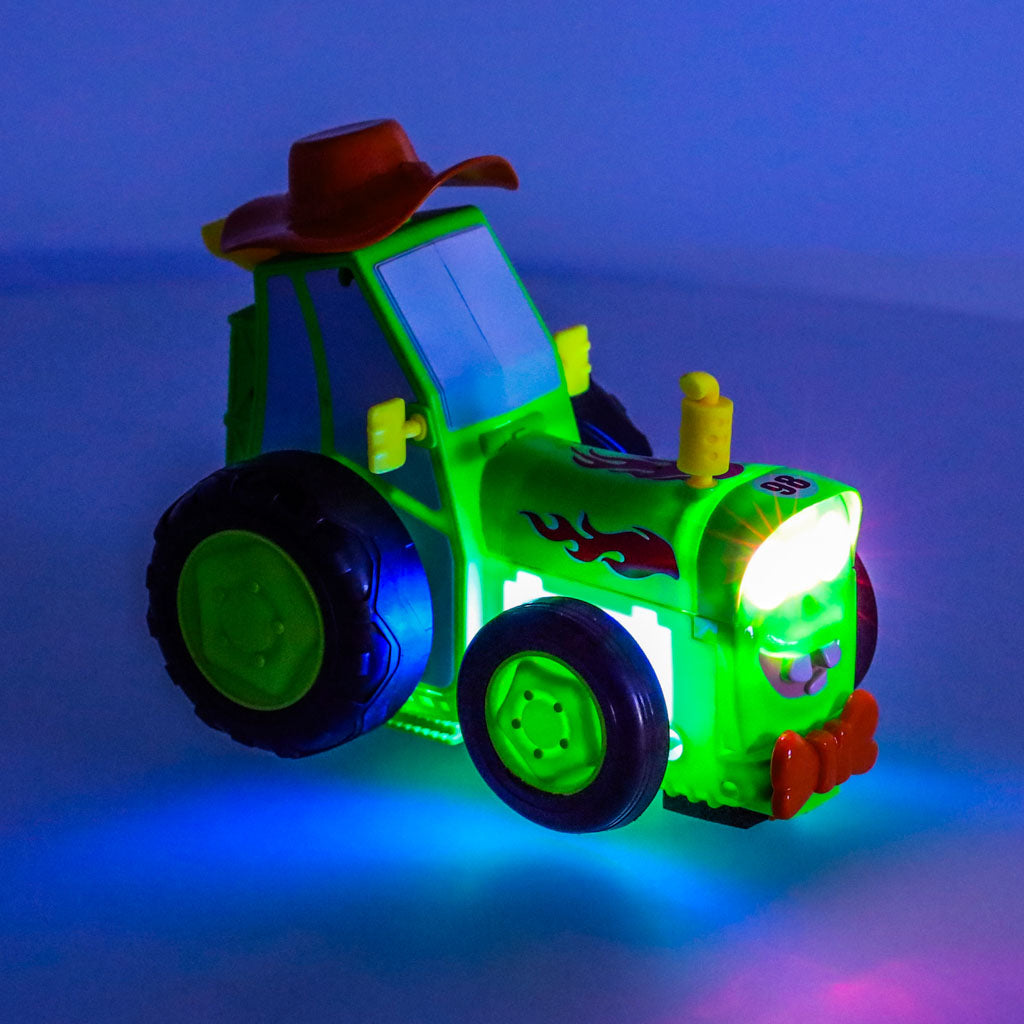 Traktor RC traktor hoppende dansende lyd grøn