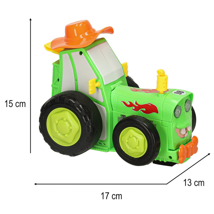 Traktor RC traktor hoppende dansende lyd grøn