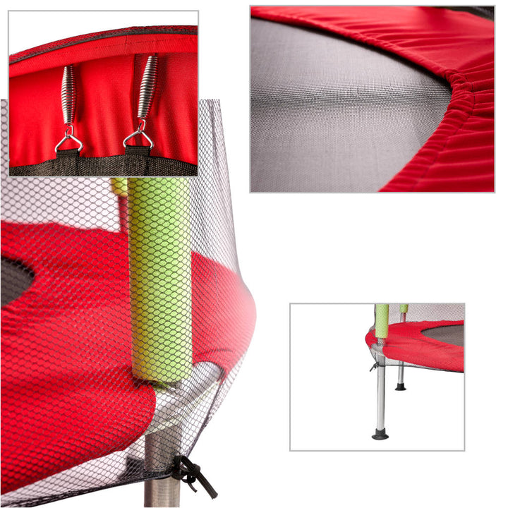 Havetrampolin til børn 140 cm rød