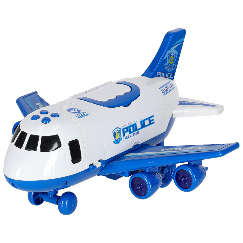 Transportfly + 3 politibiler