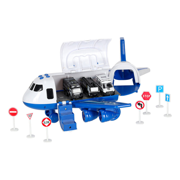 Transportfly + 3 politibiler