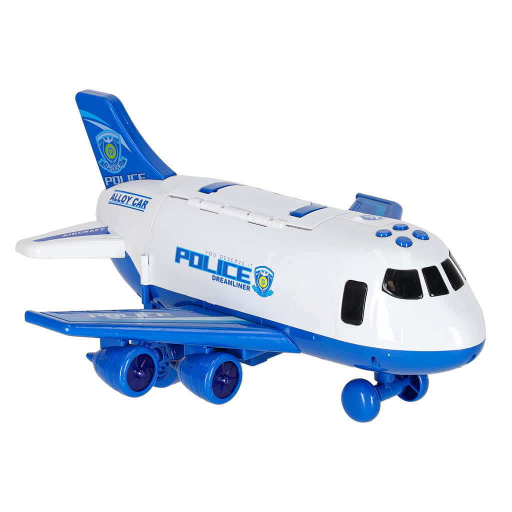 Transportfly + 3 politibiler