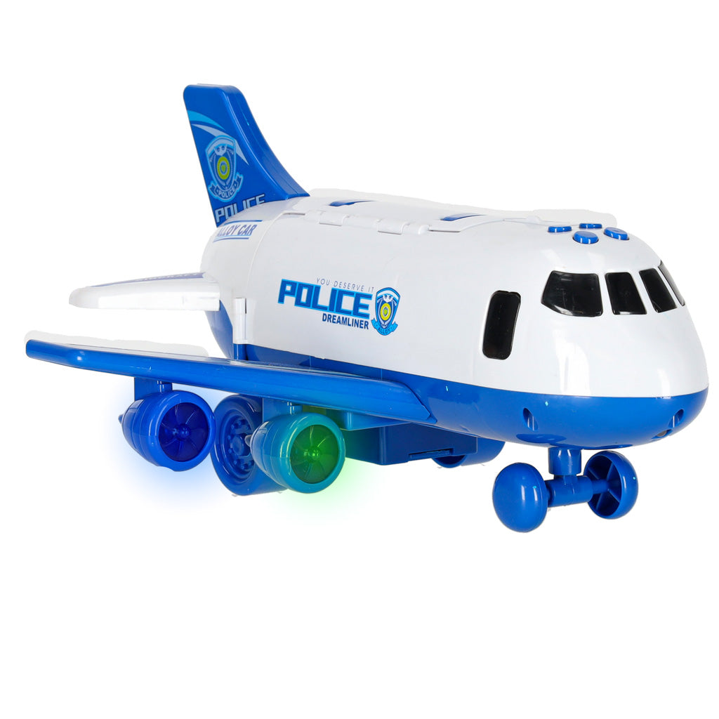 Transportfly + 3 politibiler