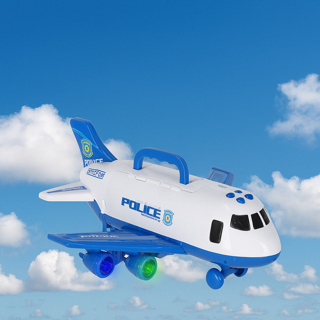 Transportfly + 3 politibiler