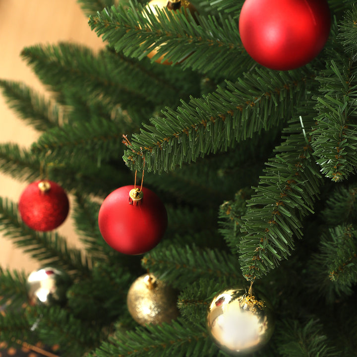 Juletræ, nordmannsgran, naturtro, bredt og frodigt, 180 x 120 cm, grønt