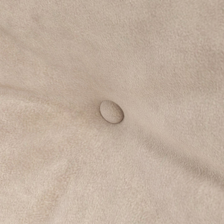 2-Personers sovesofa, fløjlsofa, sovefunktion, inklusive 2 puder, fløjlslook, naturlig + beige + sort