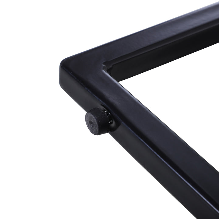 Sæt med 3 sofaborde, stabelbare sideborde, sofaborde, metalfod, mdf, 3 farver, 55 x 40 x 45 cm/48 x 37 x 40 cm/41 x 34 x 35 cm