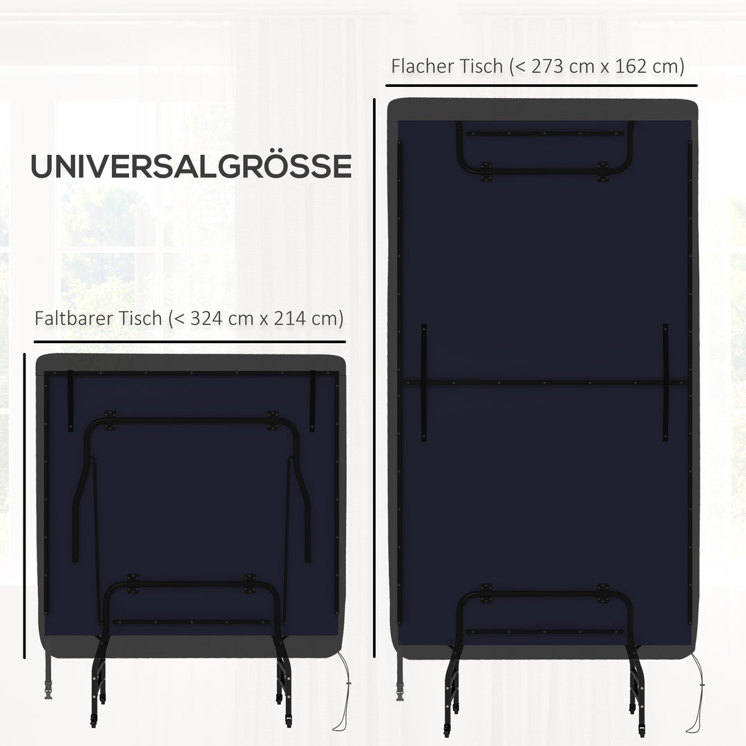 Bordtennisbordbetræk, vandtæt, uv-resistent, 275l x 153b x 5h cm, sort