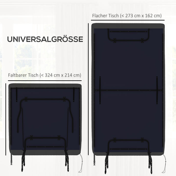 Bordtennisbordbetræk, vandtæt, uv-resistent, 275l x 153b x 5h cm, sort