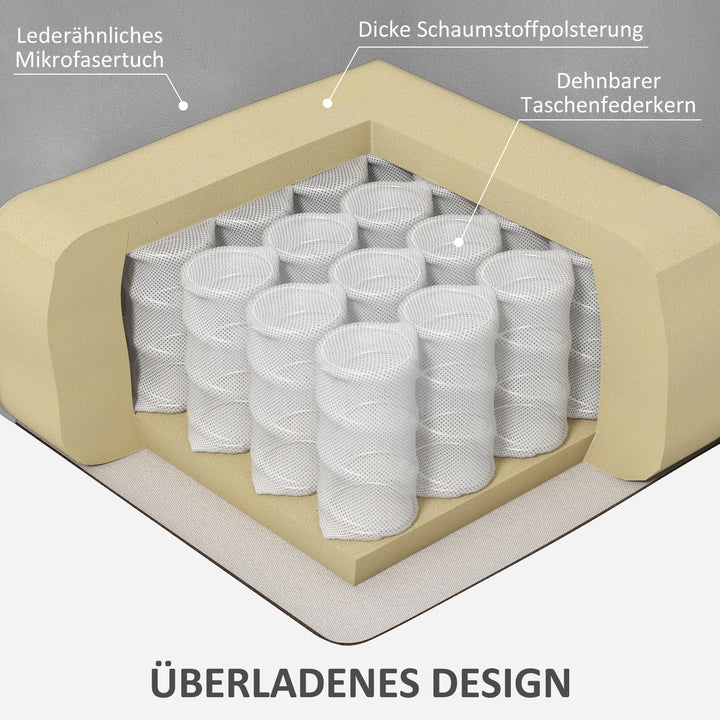 Massagestol lænestol seniorstol, fjernbetjening, sidelommer, 94 cm x 96 cm x 106 cm, mørkegrå