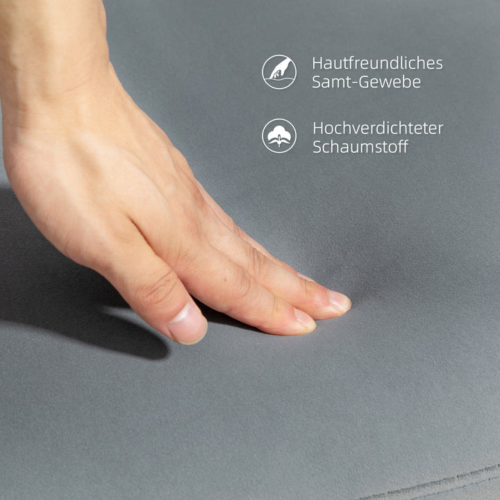 Drejestol, moderne accentstol med metalben til stue, soveværelse, kontor, grå