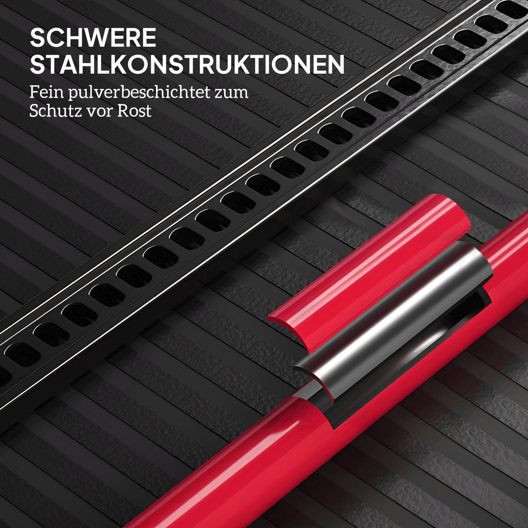 Landbrugsdonkraft bildonkraft 135 cm 3000 kg lastkapacitet offroad stockspil i stål rød+sort