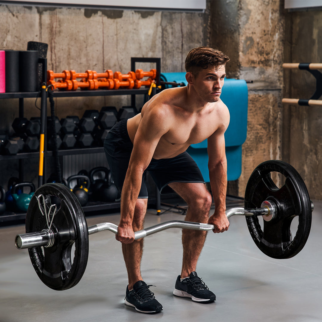 Vægtskive, sæt med 2, 15 kg pr. plade, tre håndtag, gulvbeskyttende gummibelægning, metal