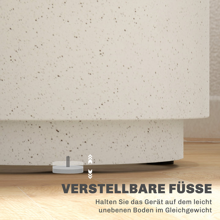 Sidebord i betonlook 37 cm x 37 cm x 43 cm Uorganisk malmpulver Grå