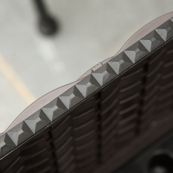 Højbed 6-delt plantekasse med drænhuller, rattan-look, gør-det-selv brun 40 x 40 x 44 cm