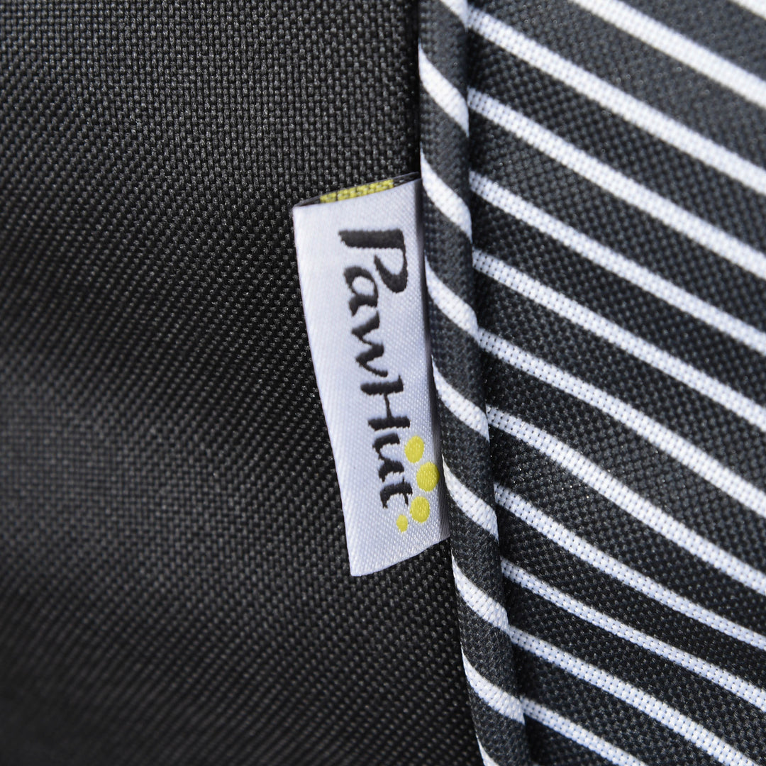 Hundevogn hundevogn klapvogn til små hunde og katte kæledyrsvogn kæledyrsvogn kattevogn oxford sort 76,5 x 52 x 95 cm