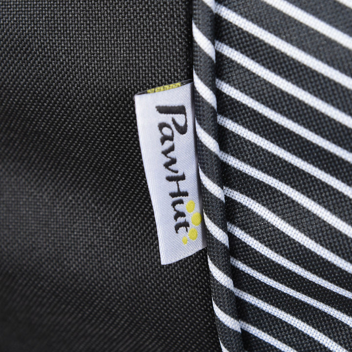 Hundevogn hundevogn klapvogn til små hunde og katte kæledyrsvogn kæledyrsvogn kattevogn oxford sort 76,5 x 52 x 95 cm