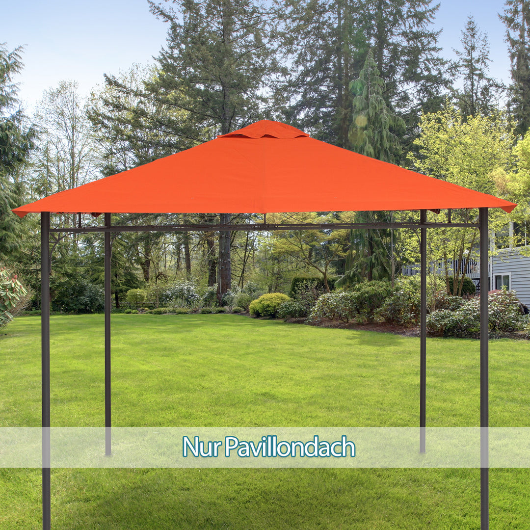 Reservehavepavillontag polyester 2,98 x 2,95 m orange
