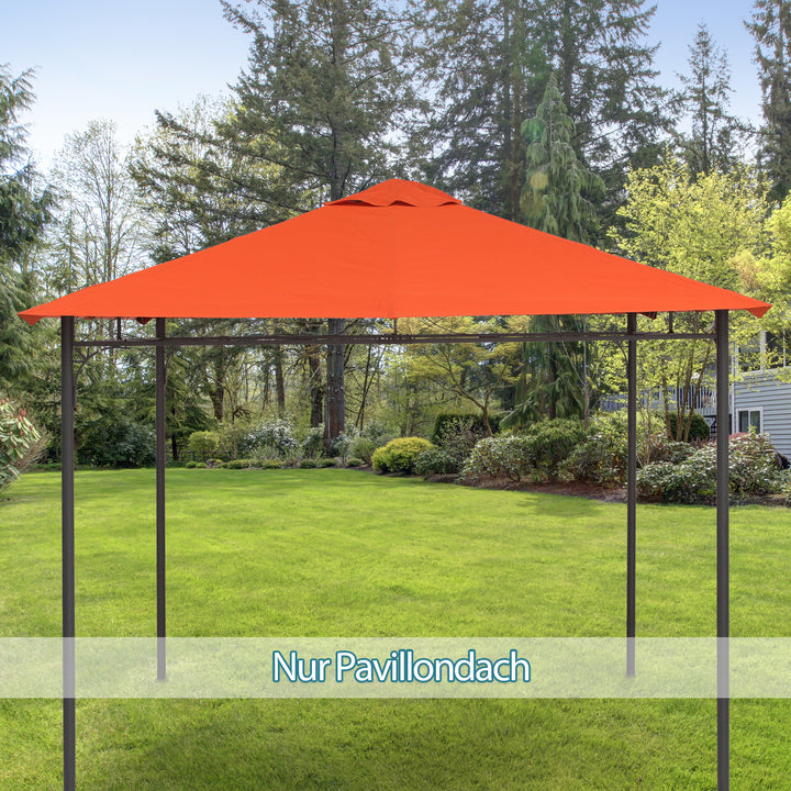 Reservehavepavillontag polyester 2,98 x 2,95 m orange
