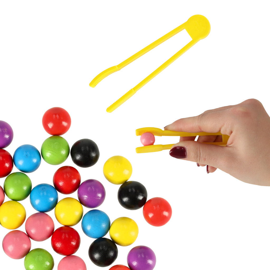 Pædagogisk puslespil farverige Montessori-bolde