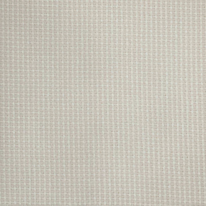 Opbevaringsskammel med låg, metalring, tofarvet design 36 x 36 x 44 cm cremehvid