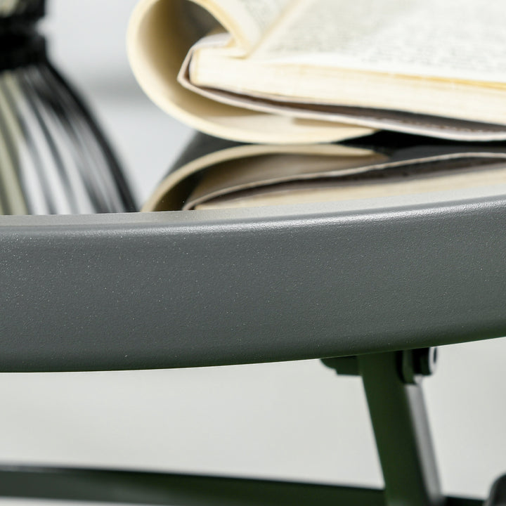 Udendørs bistromøbelsæt til haven, sammenklappeligt bistrosæt, 53,5 cm x 64 cm x 93 cm, lysegrå