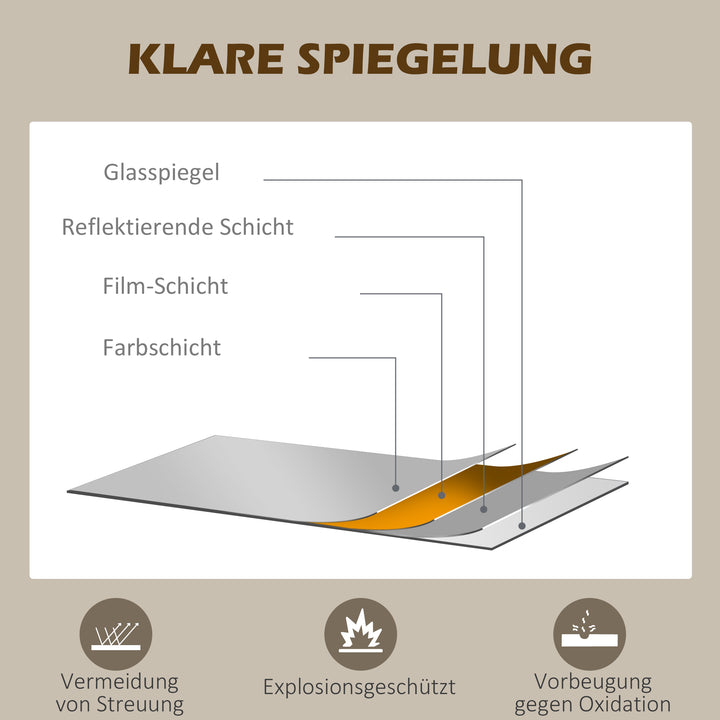 Dekorativt spejl, stort vinduesspejl, buet, inklusive ophængningsbeslag. sort + spejlglas