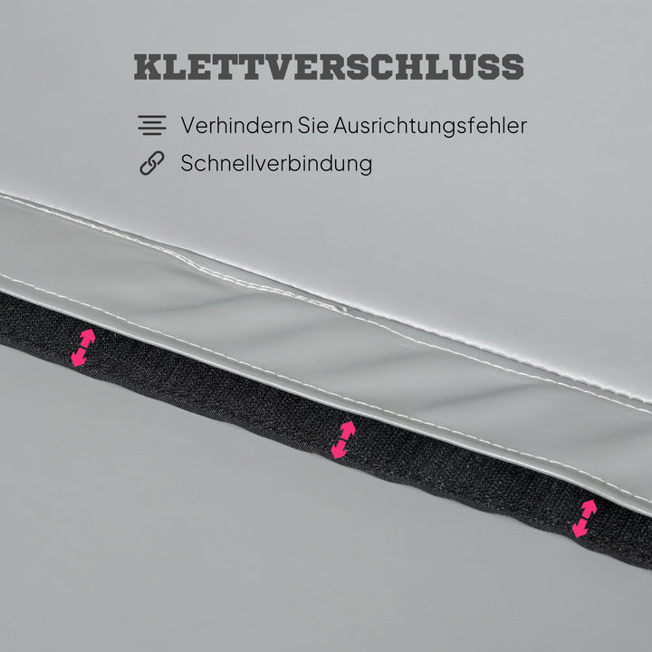 Poledancemåtte, 5 cm tyk rund plastikmåtte til poledanceøvelser, gymnastik, yoga, lysegrå
