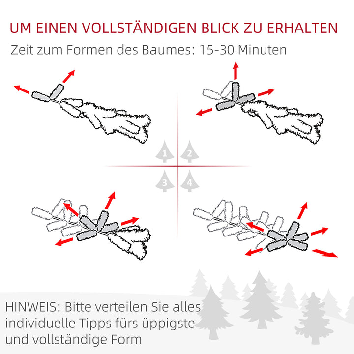 Juletræ, kunstig gran, realistisk look, hurtig samling, plastik, grøn, 100 x 100 x 150 cm