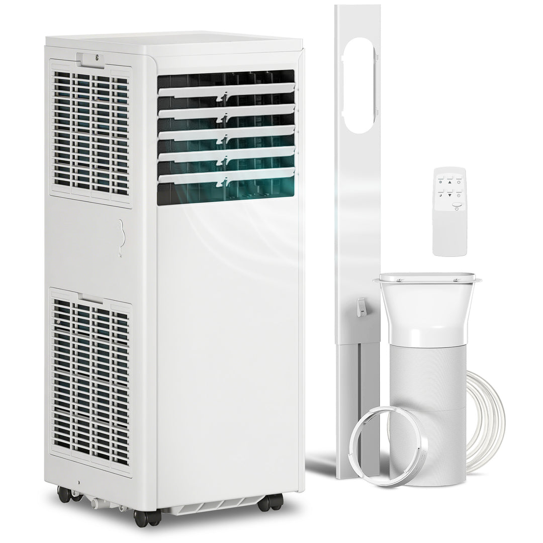 Bærbart klimaanlæg 9000 BTU, 4-i-1 med køling, affugter, ventilator, dvaletilstand
