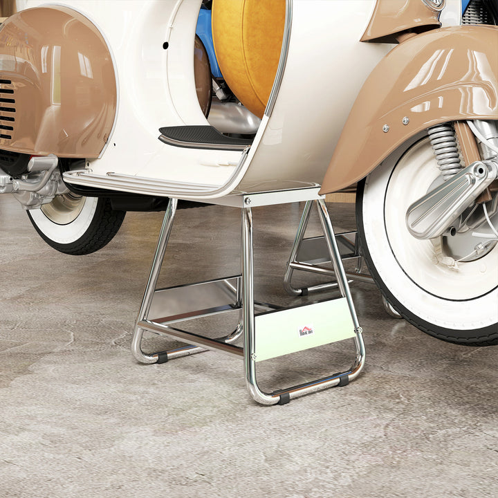 Motorcykelstativ, universal motorcykelbeslag, belastningskapacitet op til 500 kg, motorcykelstativ, stål, grå