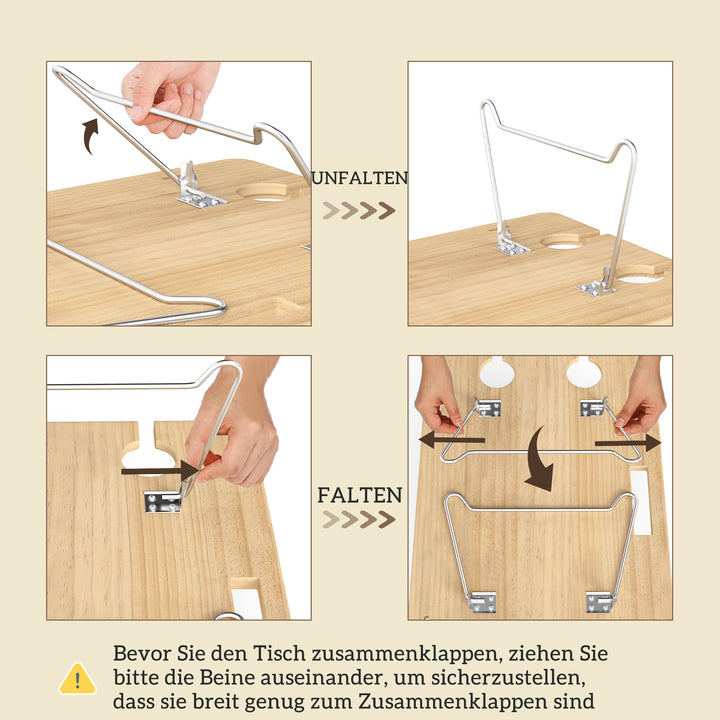 Willow picnickurv til 4 personer med picnictæppe, bestiksæt, flaskeåbner, lysebrun