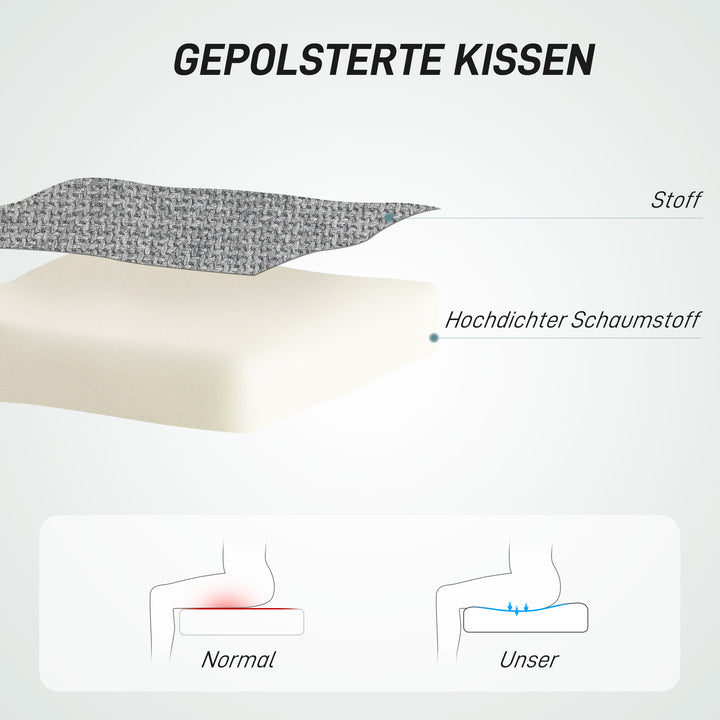 Kontorstol, polstret, højdejusterbar, drejelig, rullbar, grå