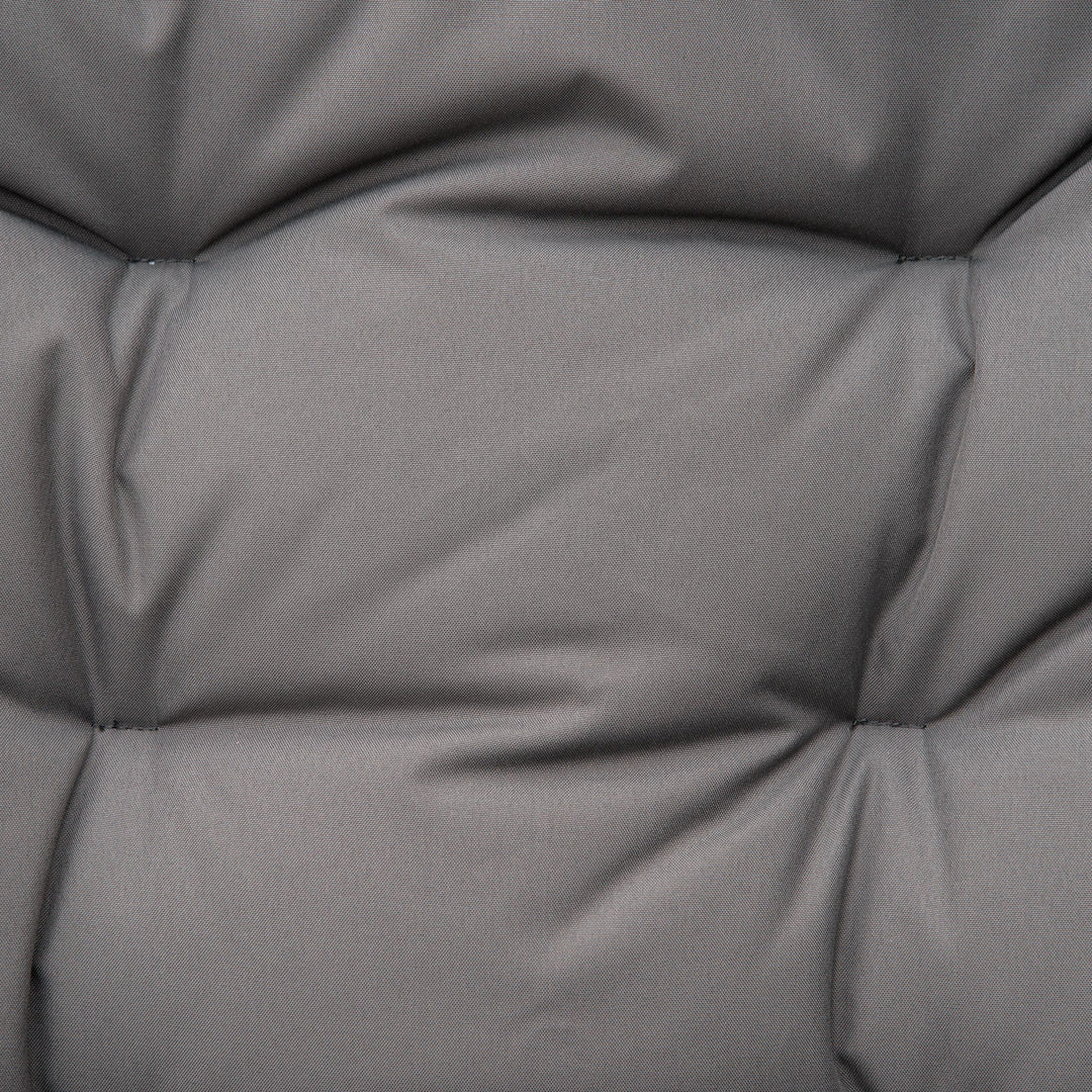 Campingstol, klapstol, sæde- og ryghynder, justerbar, grå