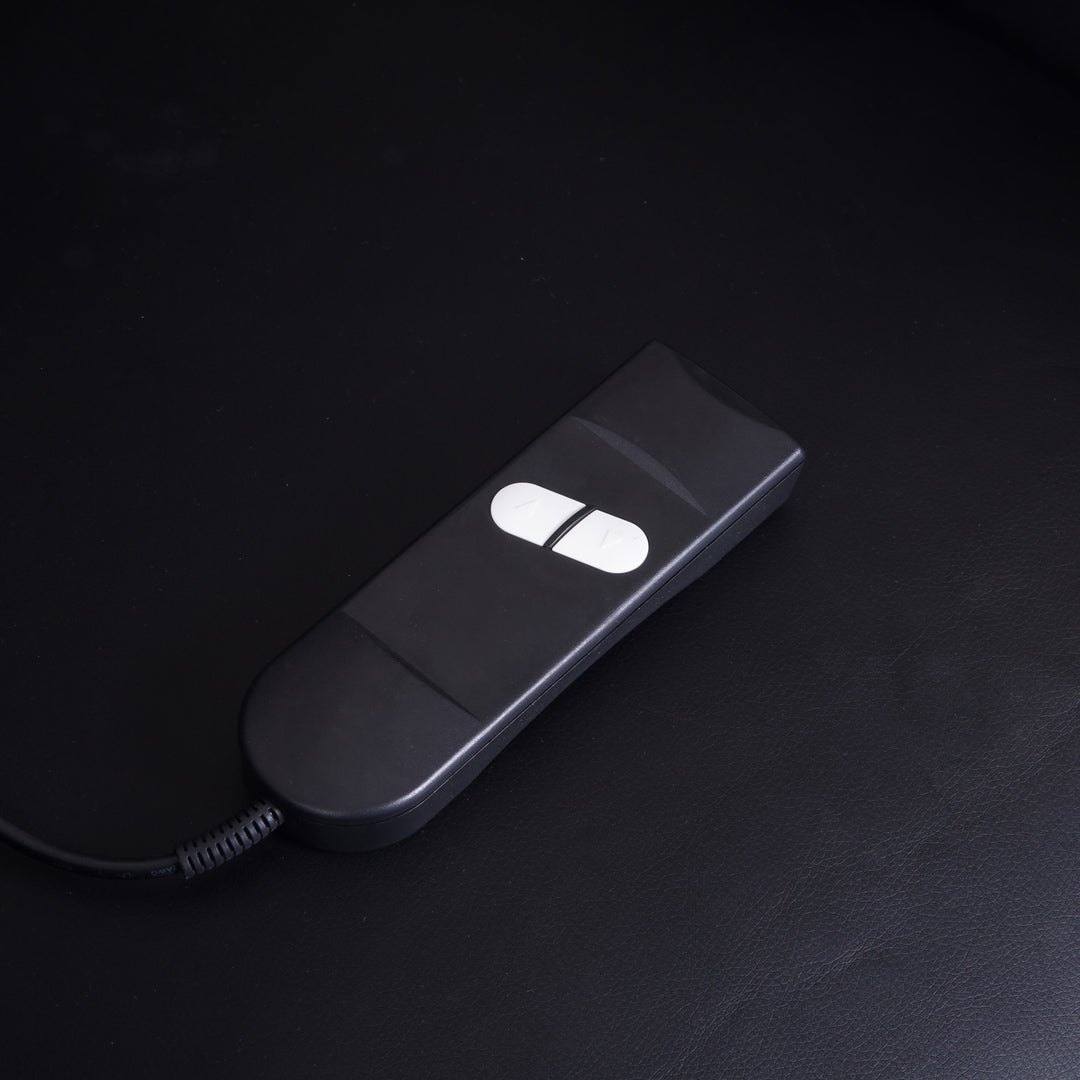 Massagestol med stand-up-hjælp, lænestol med stand-up-hjælp, inklusive fjernbetjening, sort