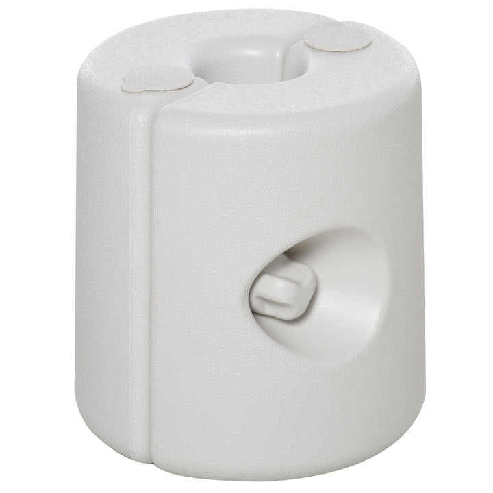 Vægte til pavillon, fyldbart stativ, festteltfødder, 4 stk., PE Ø24xH25cm, hvid