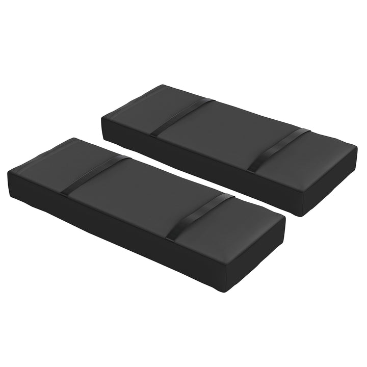 Sæt med 2 sandsække til parasoller, genopfyldelige op til 25 kg, sandsæk til parasolfod, 600d oxford sort