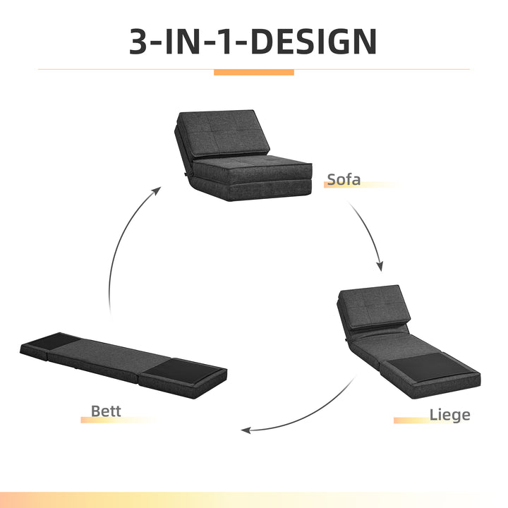 Gulvstol, justerbar klapstol, 61 x 73 x 58 cm, mørkegrå