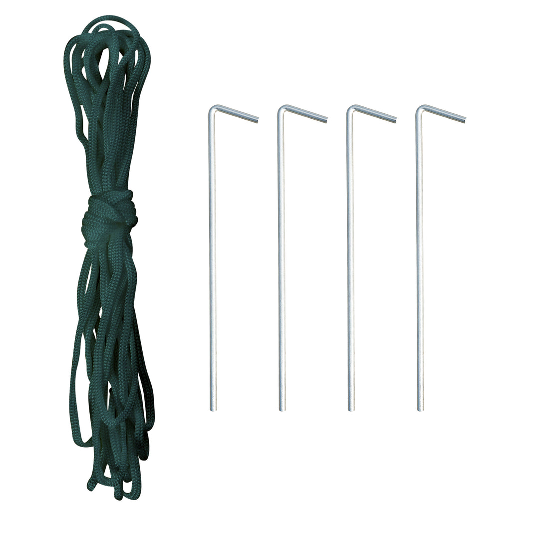 Rundbuedrivhus, 6 masker, transparent film, metalramme, 3,95 x 1,95 x 1,90 m, grøn