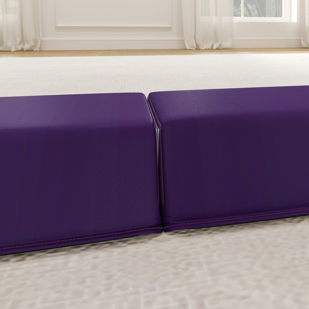 236 cm foldbar balancebom til unge 80 kg violet