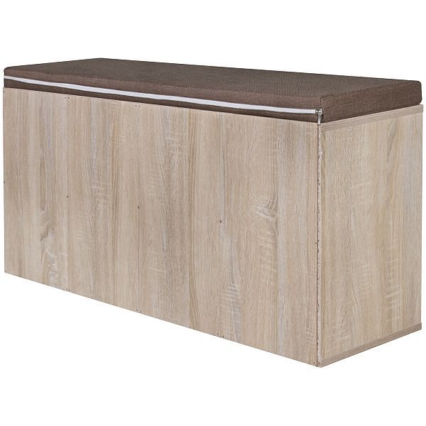 Skobænk i japandi-farver, 103,5 x 53 x 30 cm