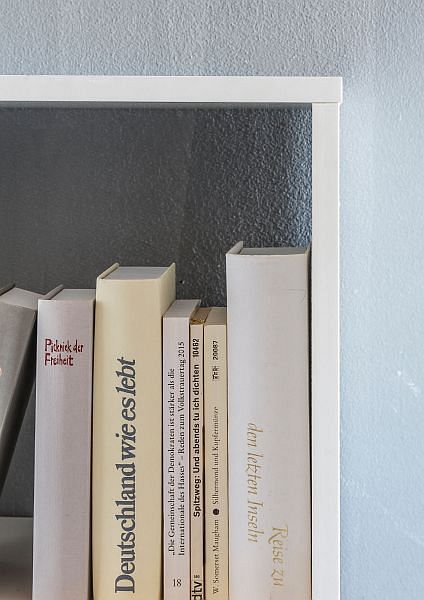 Reol med 9 rum, 108 x 104 x 29 cm, hvid