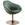 Designer stol i fløjl, grøn / guldfarvet ben, 70x79x70 cm
