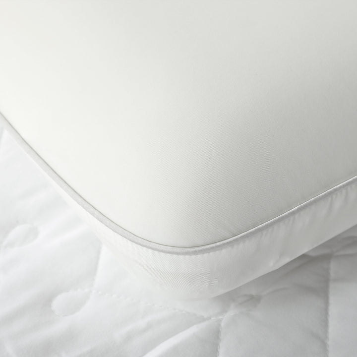 Memory foam pude, nakkestøttepude med aftageligt betræk, ergonomisk 60 x 40 cm, cremehvid