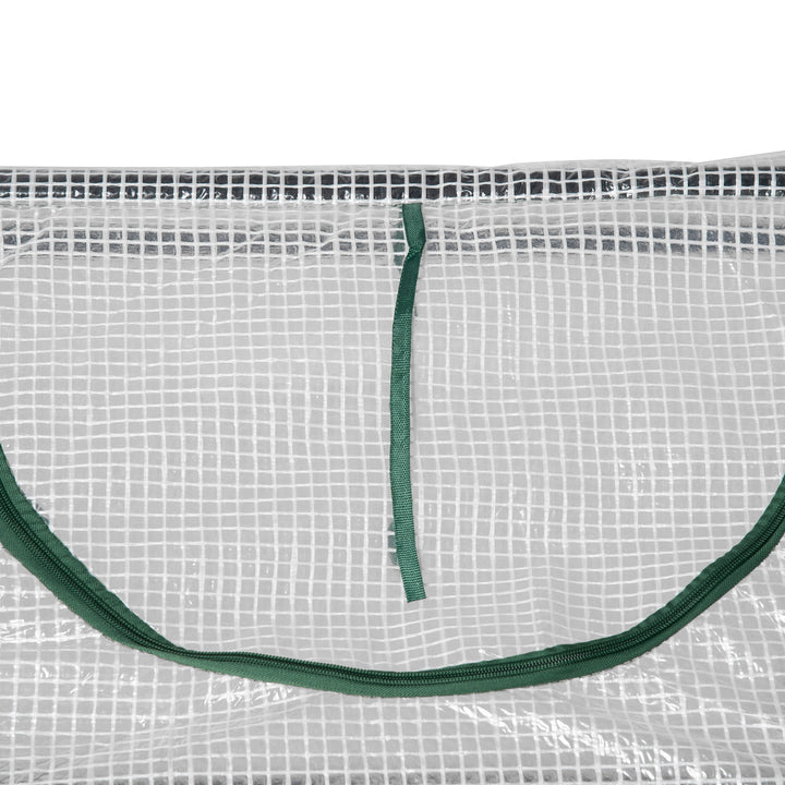 Drivhus med vindue, pe-netfilm, stålfilmdrivhus, drivhus til altan, have, tomathus 120x60x60cm, tomatdrivhus til grøntsager, blomster, planter, hvid