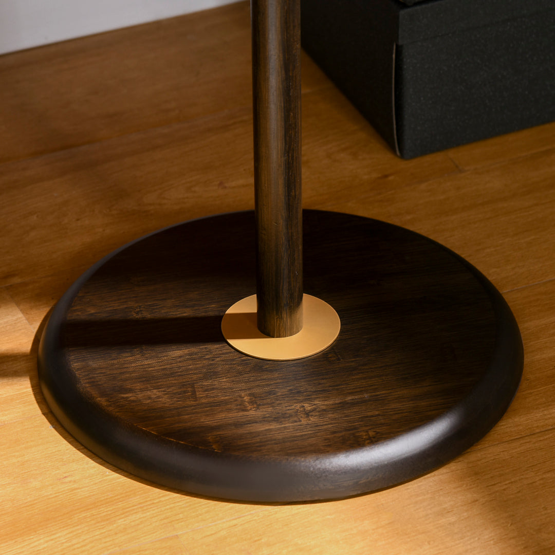 Stumtjener i bambus, 6 knager, valnøddebrun