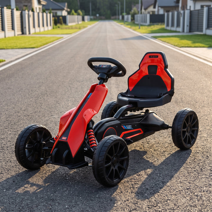 Elektrisk gokart til børn 12V 3-5 km/t gokart til 3-8-årige, rød