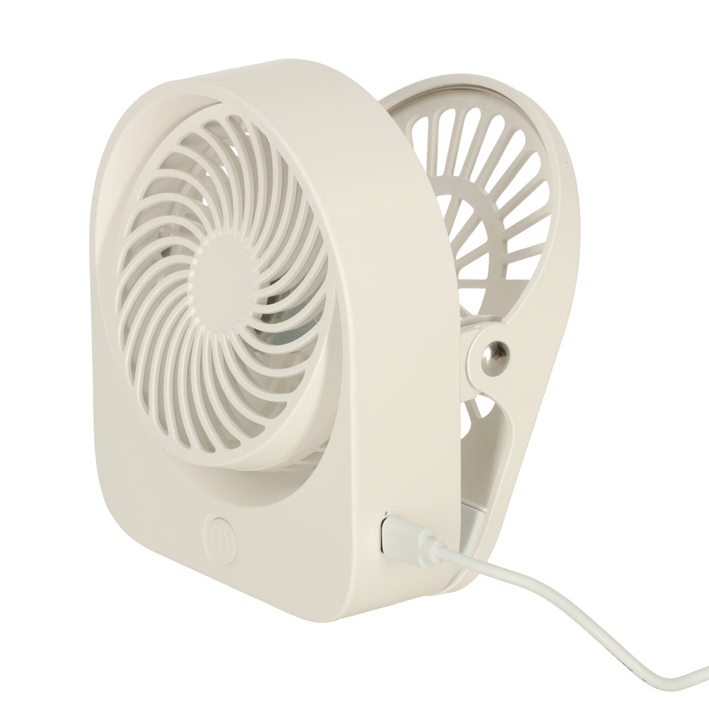 Mini bordventilator med USB-klips