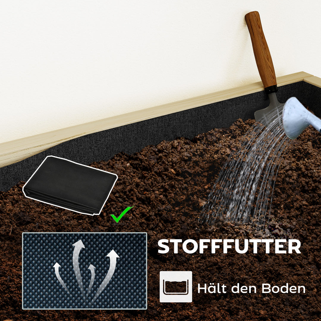 Blomsterkasse med afskærmning, højbed med foldbart espalier, 6 plantekasser med drænhuller, stål