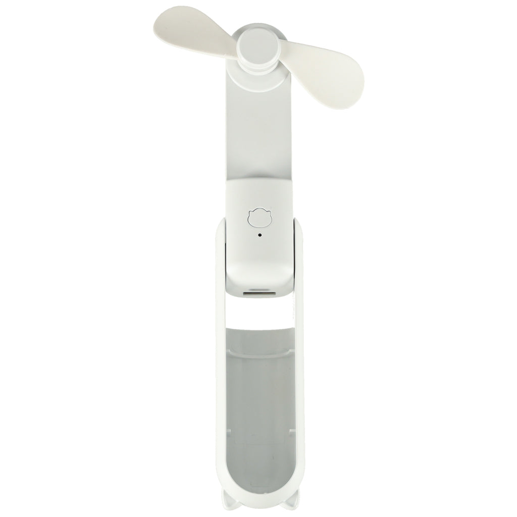 Bordventilator mini håndholdt foldbar vindmølle bærbar USB hvid